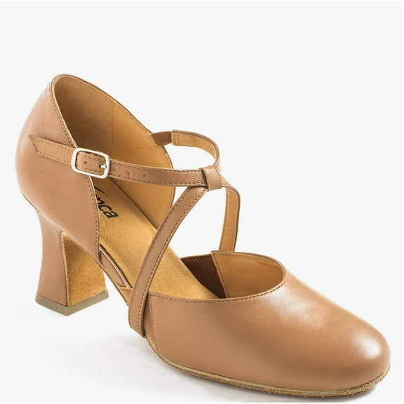Dance  Shoes So Danca Ballroom 5 Adult Caramel 1.5" Heel Latin Leather Single St