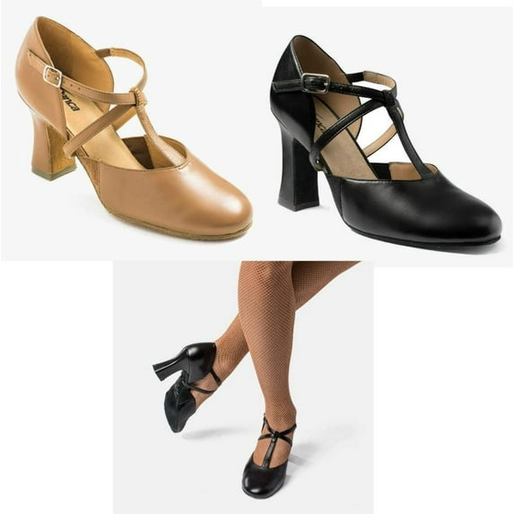 Dance Shoes So Danca Ballroom 9.5 Adult Caramel Latin Leather Latin Closed Toe