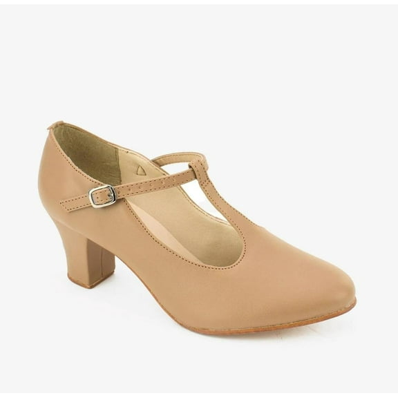 Dance Shoes So Danca Jazz 5.5 1.5" Heel Ballroom Leather Single Strap Musical T