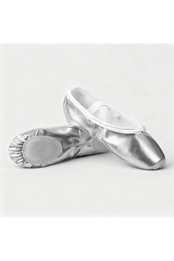 Dance Shoes with Soft Soles and Adjustable Drawstring Straps for Practice, Shiny Paw Design Flexible Lightweight Training Footwear for Dance Class and Performance