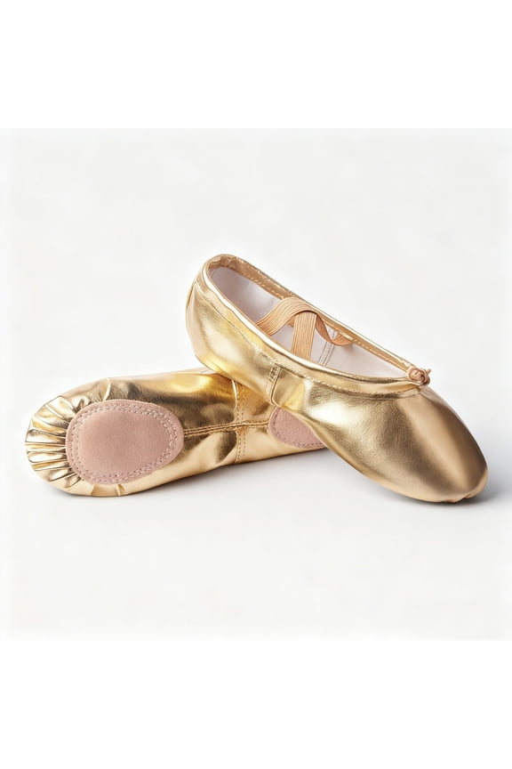 Dance Shoes with Soft Soles and Adjustable Drawstring Straps for Practice, Shiny Paw Design Flexible Lightweight Training Footwear for Dance Class and Performance
