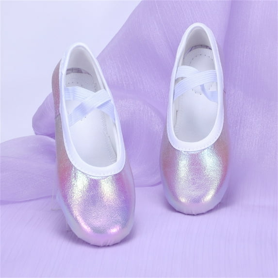 Dance Shoes with Soft Soles, Elastic No-Tie Design for Practice, Simple Body Training Shoes for Dance and Fitness