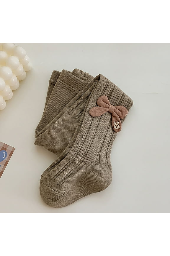 Dance Socks Girl's Tights Winter Elastic Warm Pantyhose Children's Bottom Socks and Pant (1-12 Years Old) Soccer Socks Girls Brown L