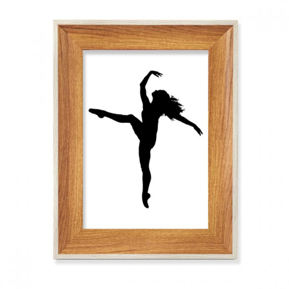Dance Sports Dancer Performance Art Desktop Wooden Photo Frame Display Picture Art Painting Multiple Sets