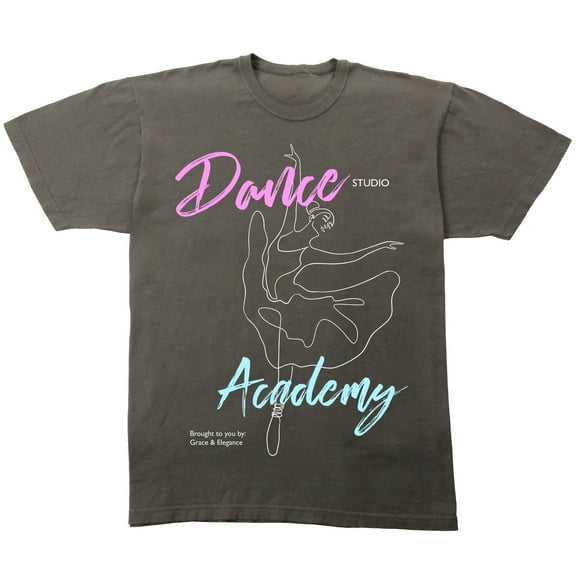 Dance Studio Academy: Brought to You By Grace & Elegance Adult Black Short Sleeve Tee