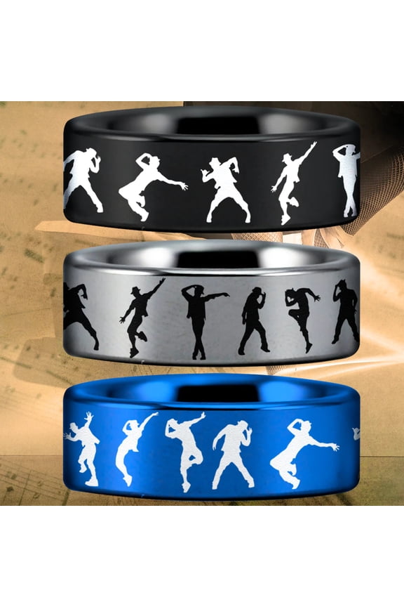 Dance Style 2 Tungsten Carbide Ring