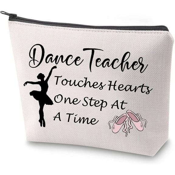 Dance Teacher Makeup Bag Teacher Survival Kit Live Love Dance Makeup Bag Dance Teacher Touch Hearts One Step At A Time Cosmetic Bag