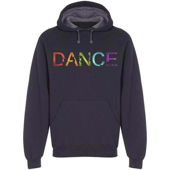 Dance Text Hoodie Men -Image by Shutterstock, Male x-Large