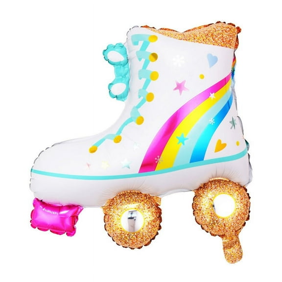 Dance Theme Roller Skate Shape Foil Balloon for Groovy Celebrations