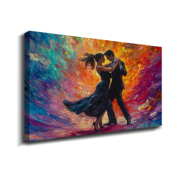 Dance Wall Art Dance For Two People Romance Canvas Art Dancing Posters Oil Painting For Wall Decoration