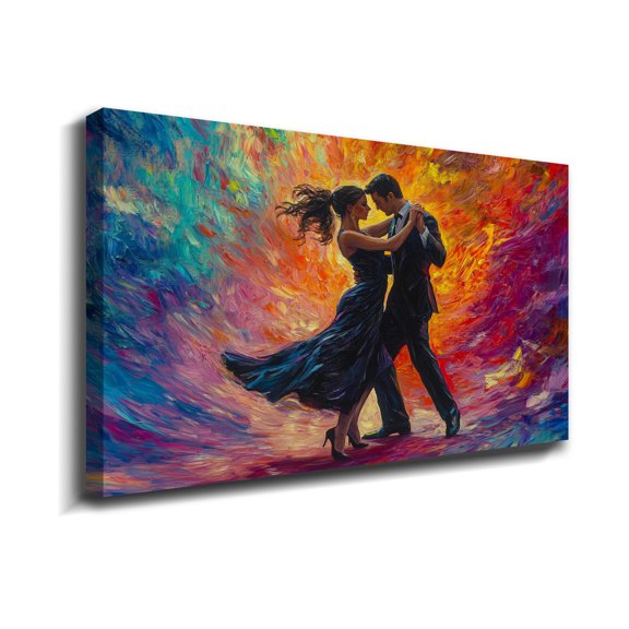 Dance Wall Art Dance For Two People Romance Canvas Art Dancing Posters Oil Painting For Wall Decoration