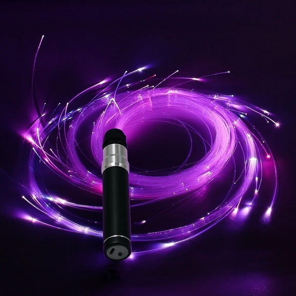 Dance Whip LED Fiber Optic 6ft Rechargble Pixel with 7 Colors and 4 Glowing Modes,Flow Perfect for Dance, Parties, Gift