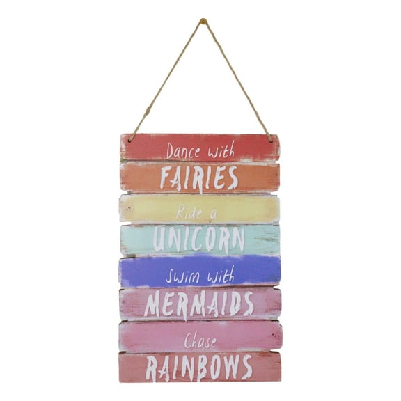 Dance With Fairies Ride A Unicorn Swim With Mermaids Chase Rainbows Wall Decor