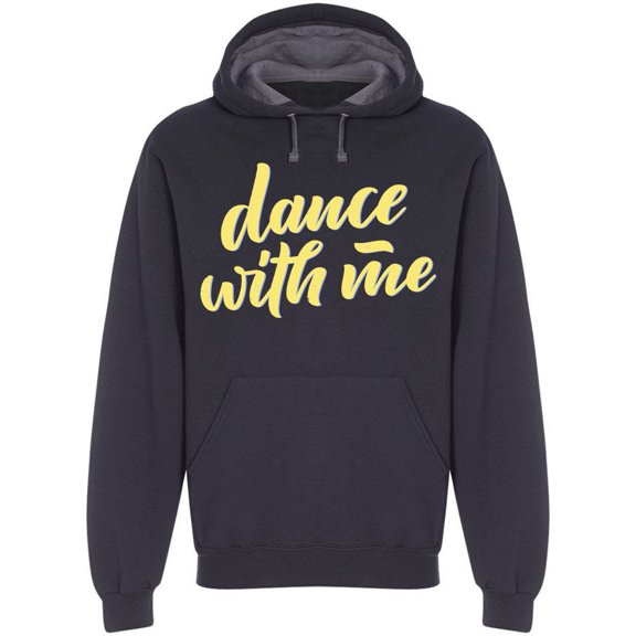 Dance With Me Music Quote Hoodie Men -Image by Shutterstock, Male Large