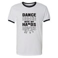 thumbnail image 1 of Dance With My Hands Adult Short Sleeve Ringer T-shirt, 1 of 3