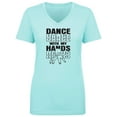 thumbnail image 1 of Dance With My Hands Womens V-Neck T-Shirt, 1 of 3