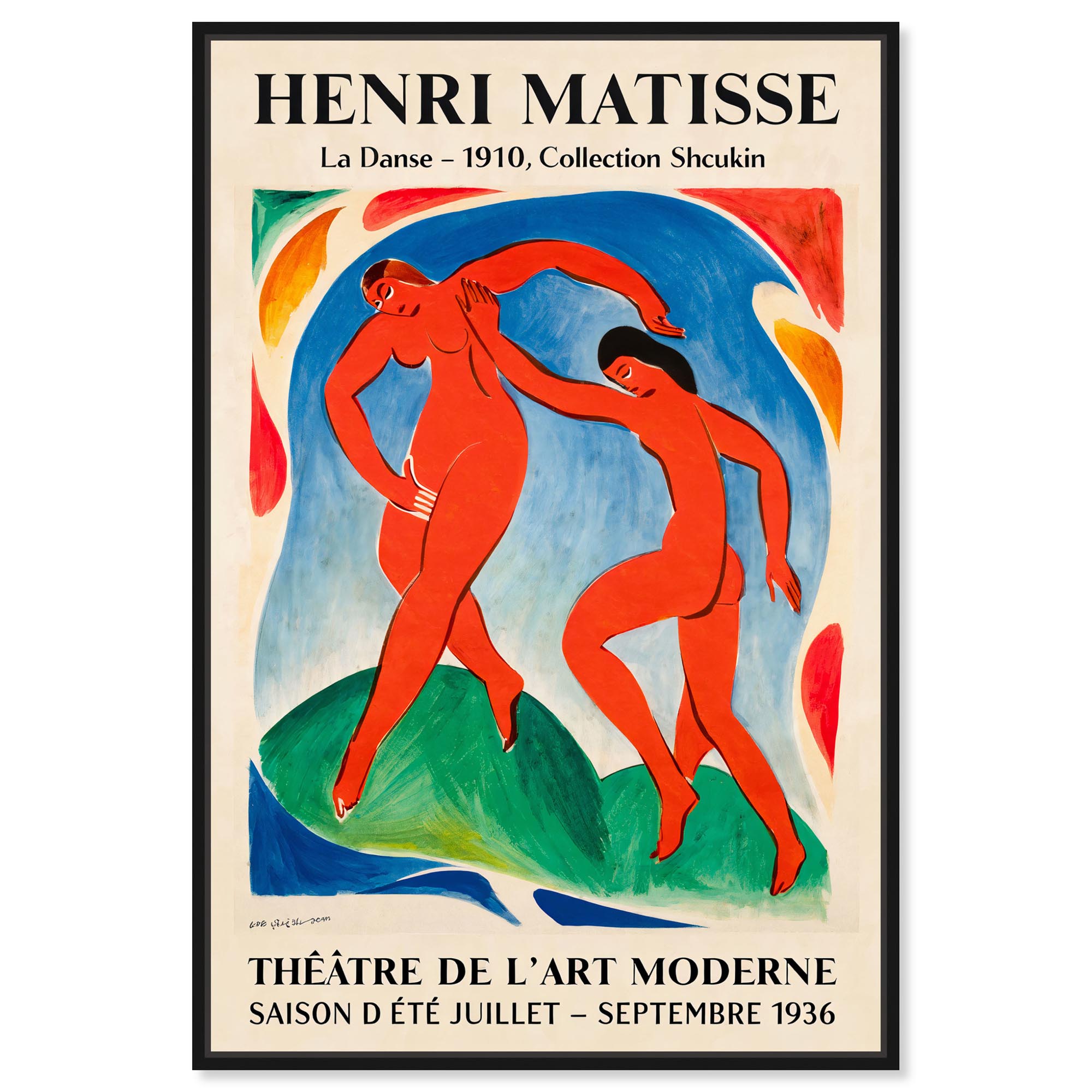 Dance by Henri Matisse Canvas Art Collector Poster by Art Remedy, Black ...