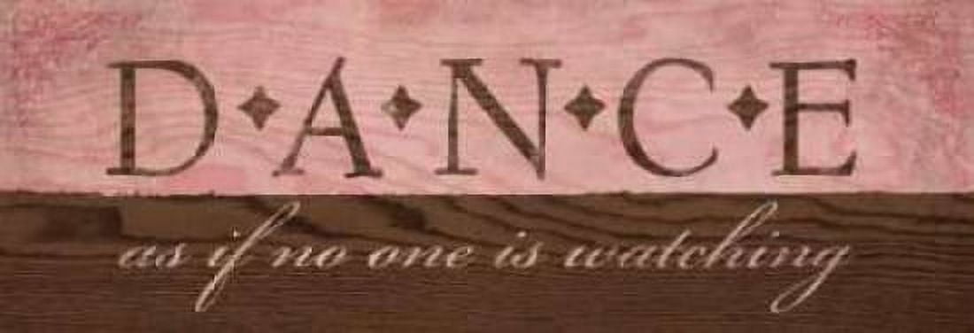Dance in Pink Canvas Art - N Harbick (12 x 36)