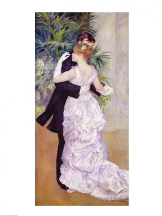 Dance in the City 1883 Canvas Art - Pierre-Auguste Renoir (18 x 24)