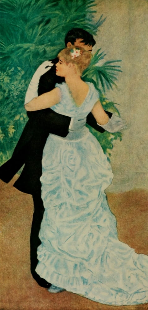 Dance in the Town 1883 Canvas Art - Pierre-Auguste Renoir (24 x 36)