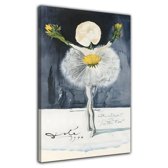 Dance of Dandelions by Salvador Dali Poster Wall Art Painting Print Canvas Poster Room Aesthetic Bedroom Decoration Painting