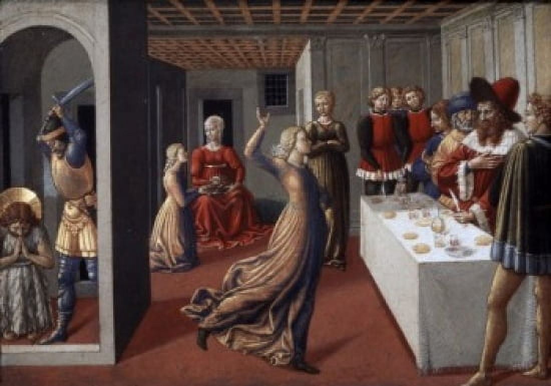 Dance of Salome 1461-62 Benozzo Gozzoli (1420-1497 Italian) National Gallery of Art Washington DC Canvas Art - Benozzo Gozzoli (24 x 36)