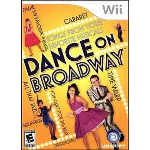 Restored Dance on Broadway, Physical/Nintendo Wii, Dance Video Game, Parental Controls, 4 Offline Players