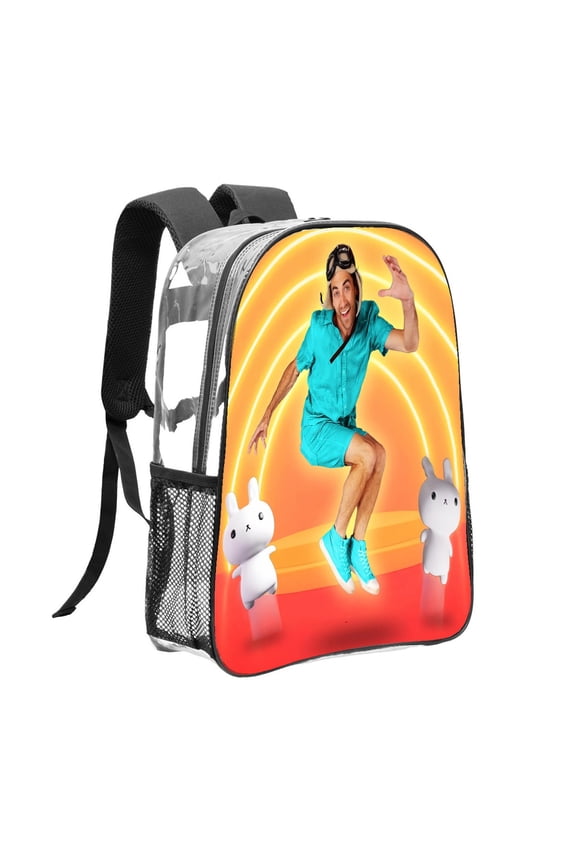 Dance with Danny Pattern Transparent Backpack Lightweight And fashionable Showcasing Personality And Leading The Trend