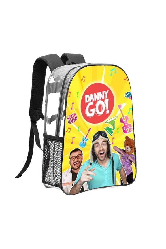 Dance with Danny Pattern Transparent Backpack Lightweight And fashionable Showcasing Personality And Leading The Trend