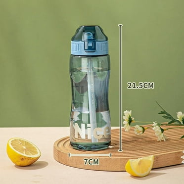 DanceeMangoo 580ml Sports Water Bottle with Straw Camping Hiking Outdoor Water Bottle Large Capacity Leak Proof Seal Water Cup Gym Cup