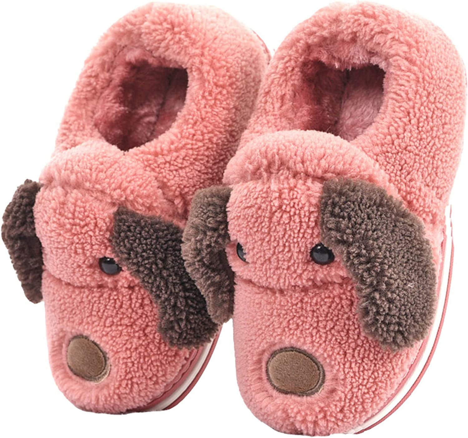 DanceeMangoo Adult and Kids Cotton Slippers Dog Slippers Home Slippers