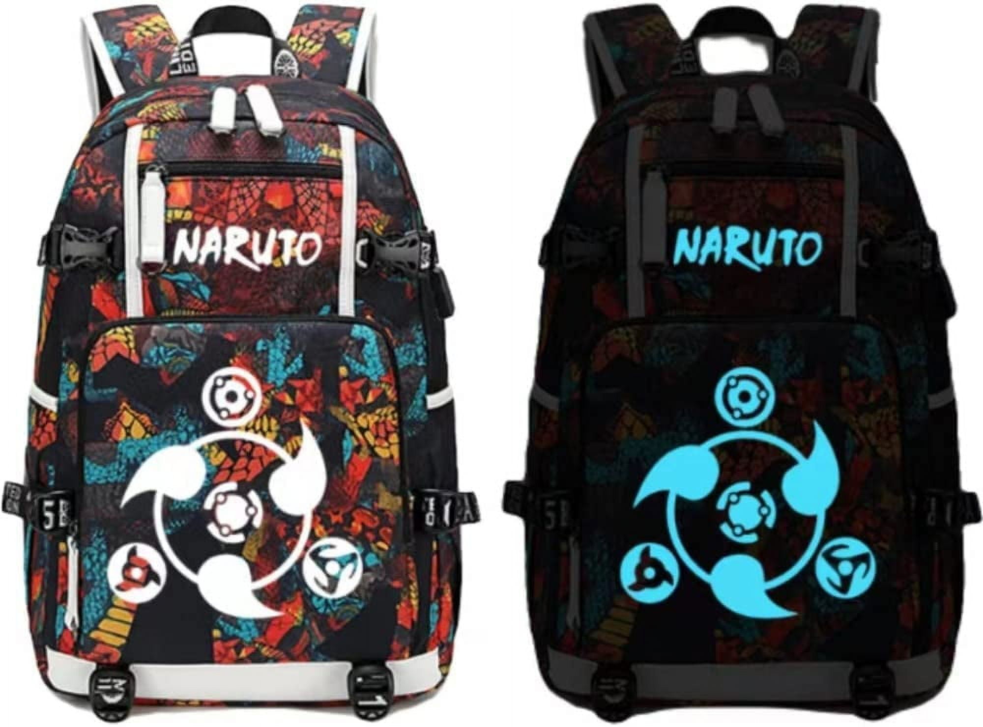 Naruto Backpack Sharigan Eyes Anime Backpack Bookbag