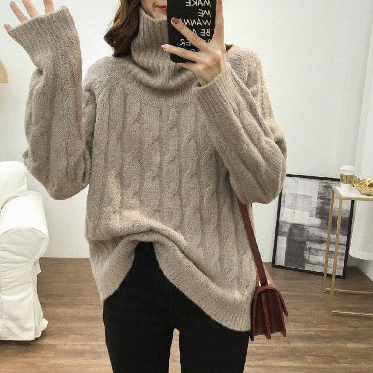 Women's thick cheap warm sweaters