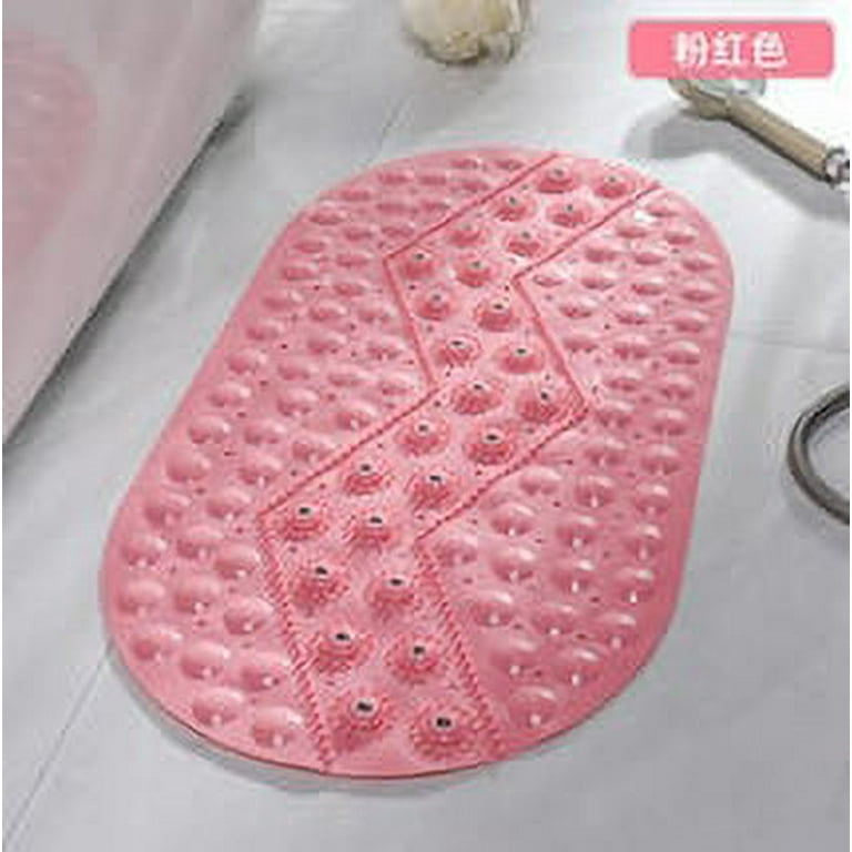 DanceeMangoo Bath Mats Non-Slip-Mat Foot-Brush Shower Round Silicone PVC  Dead-Skin-Point-Bead-Pad Stairs Floors Safety Suction Cups Mats