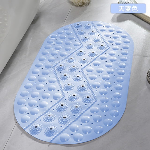 DanceeMangoo Bath Mats Non-Slip-Mat Foot-Brush Shower Round Silicone PVC  Dead-Skin-Point-Bead-Pad Stairs Floors Safety Suction Cups Mats