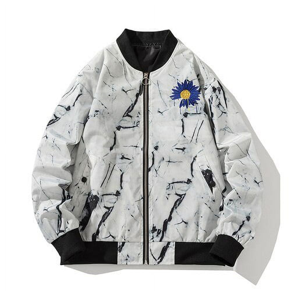 Buy BuZaiYouYu Mens Korean Printed Baseball Bomber Jacket Coat C1US X-Small  Fashion Online at desertcartINDIA