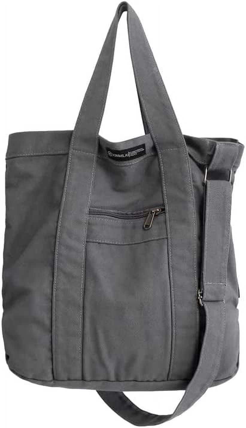 DanceeMangoo Canvas Tote Bag Large Crossbody Bags for Women Aesthetic