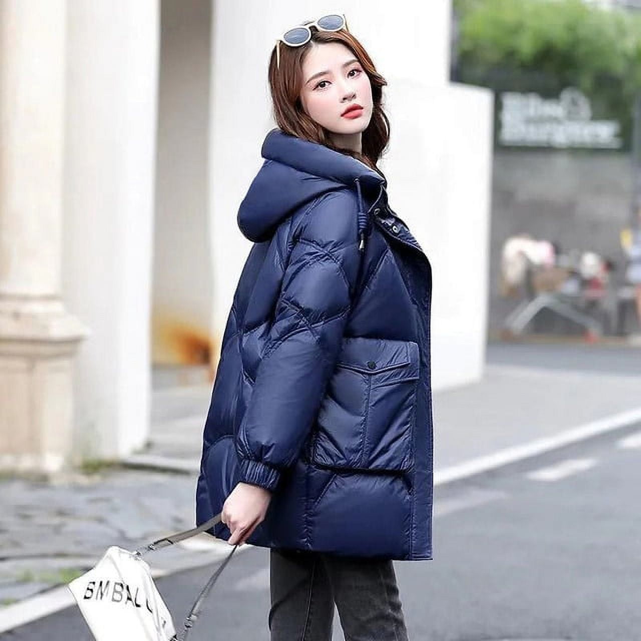 DanceeMangoo Casual Loose Short Jean Coat for Women Girls