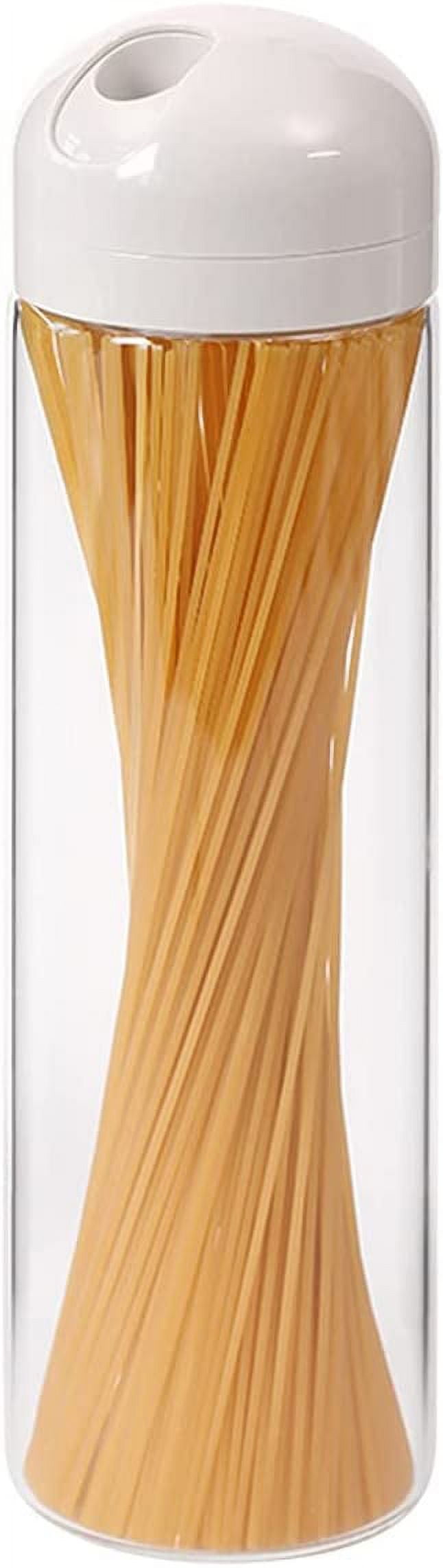 DanceeMangoo Clear Glass Pasta Storage Container, 50 Oz Food Storage
