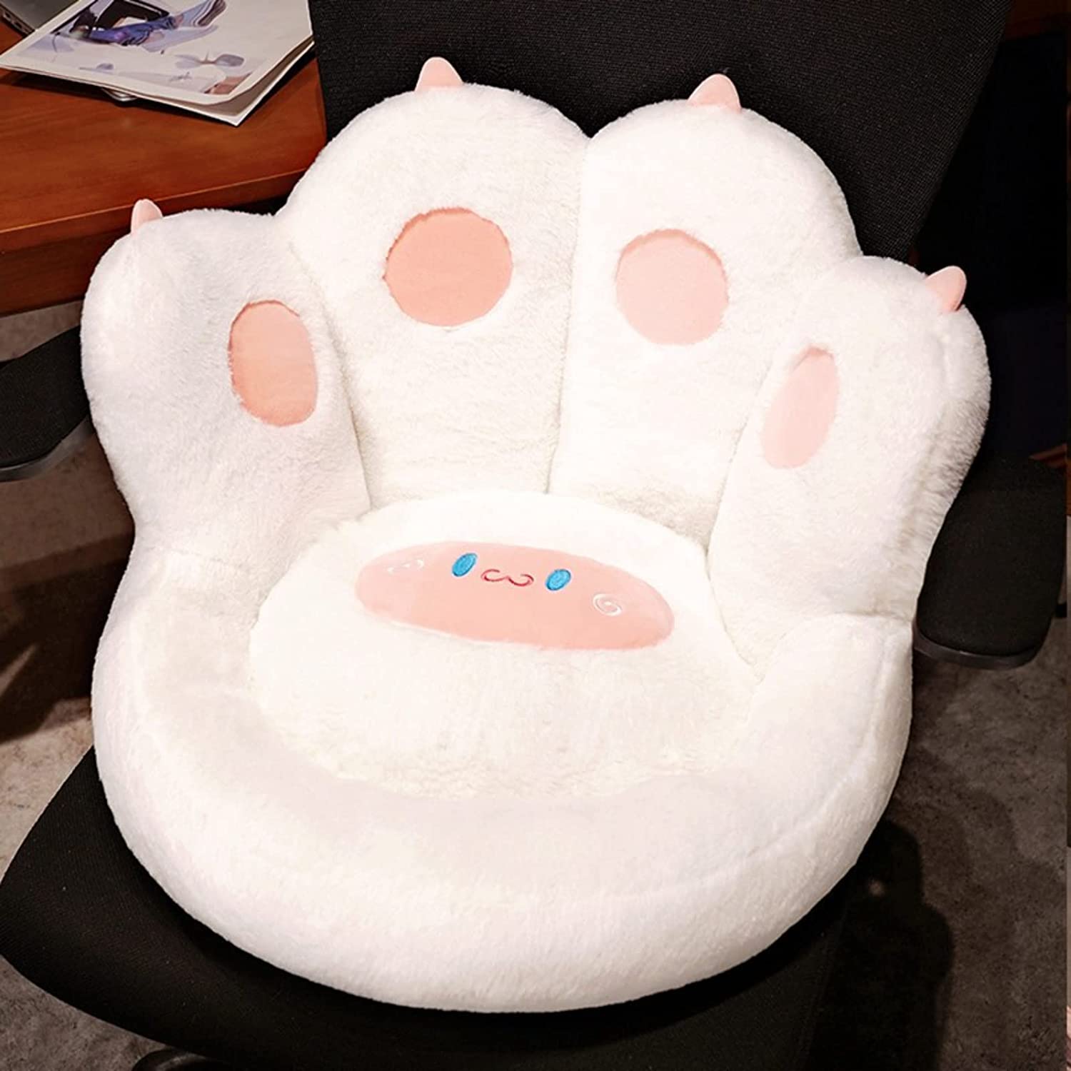 DanceeMangoo Cute Seat Cushion, Cat Paw Shape Floor Cushion with