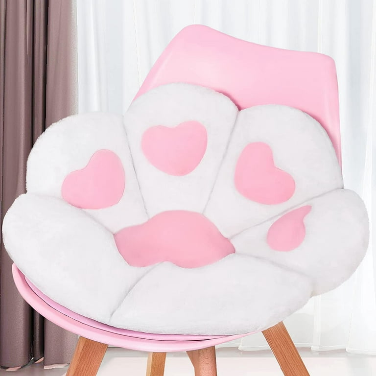 Comfy Chair Cushion Plush Cat Paw Cushion Lazy Sofa Seat Cushion