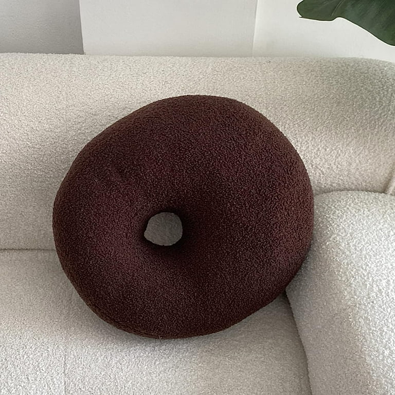 DanceeMangoo Donut Pillow Round Decorative Pillows 15.7