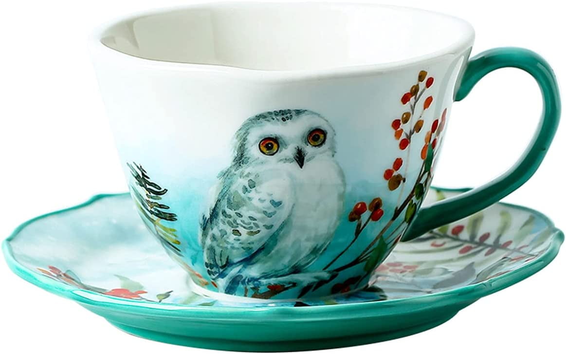 Creature Cups OWL Ceramic Cup (11 Ounce, Emerald Green Exterior) - Hidden  3D Animal Inside Emerges A…See more Creature Cups OWL Ceramic Cup (11  Ounce
