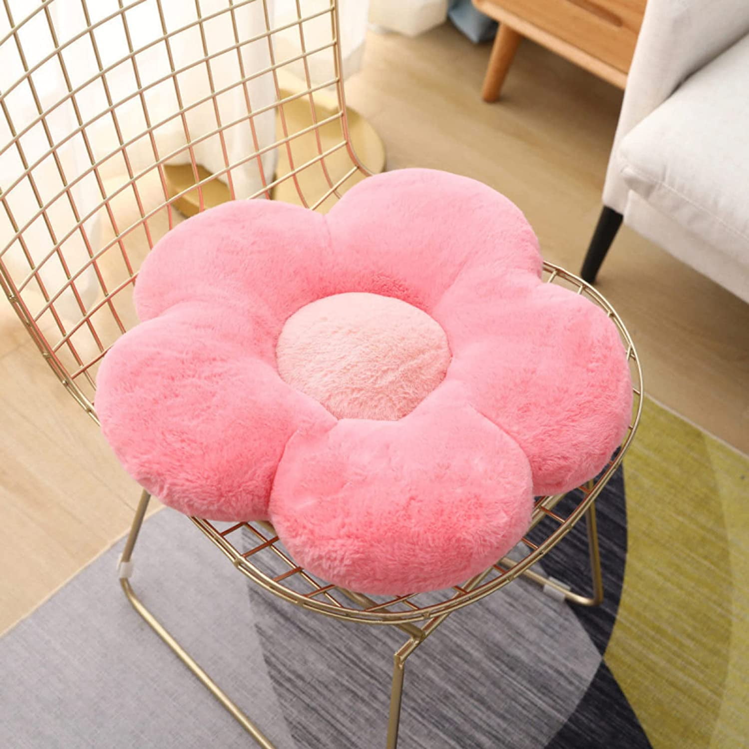 DanceeMangoo Flower Pillow Indie Cute Flower Seating Cushion Daisy