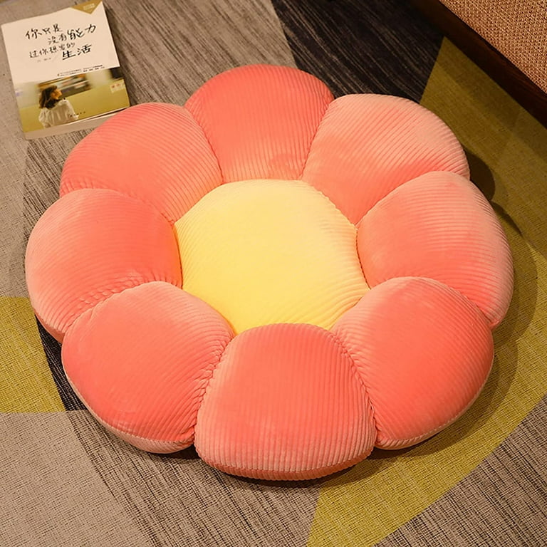 DanceeMangoo Flower Shaped Floor Pillow Seating Cushion, Flower