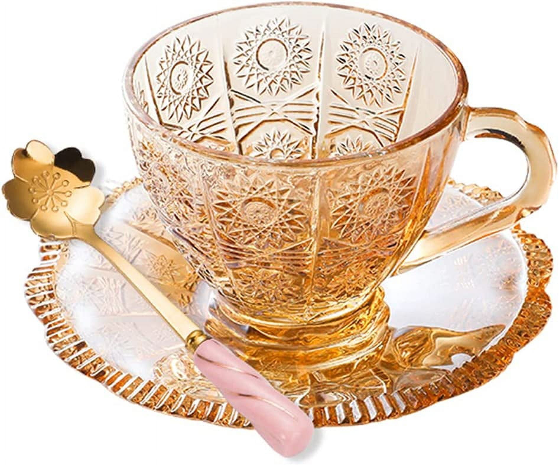 Glass Coffee Cup and Saucer – TOIRO