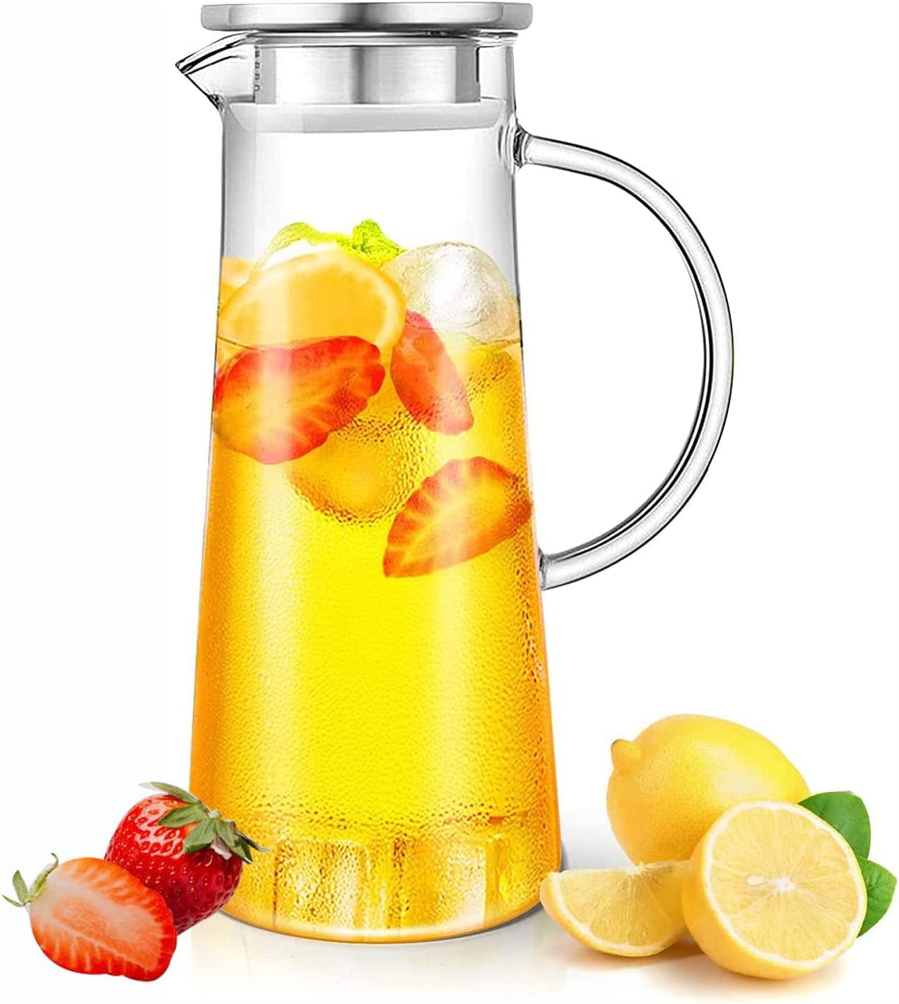 Glass Carafe Stove Top Safe Heat Resistant Large Pitcher Kettle Hot and  Iced Tea Water Juice Beverage Drop Shipping - AliExpress
