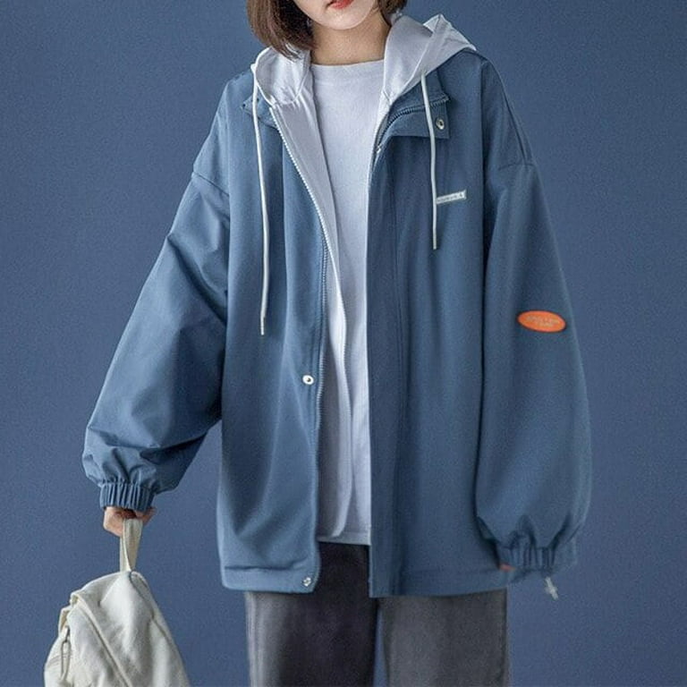 Korean zip online up hoodies