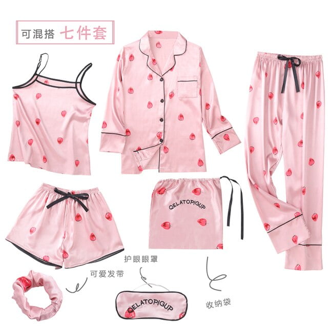 7 pcs nightwear hot sale