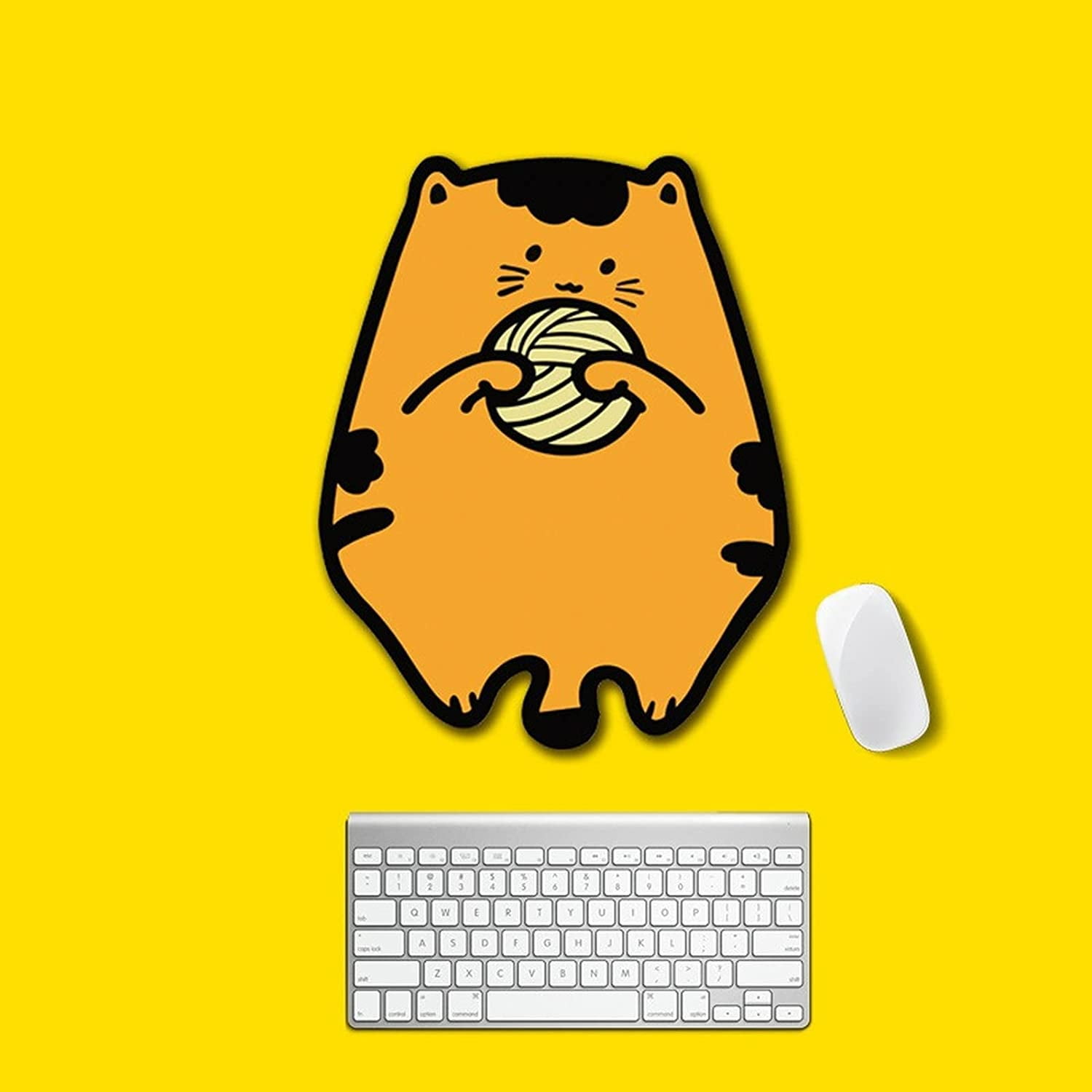 DanceeMangoo Kawaii Anime Desk Mat Cute Cat Ear Mouse Pad Large Computer  KeyboardGamer Cartoon Harajuku Gaming Notebook Accessories (3 Cats,80x40  cm) 